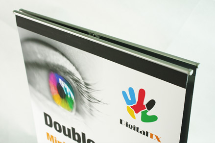 MINI PORTA PENDON ROLLER DOBLE GRAFICA A3 (29.7*42 CMS) (C50)