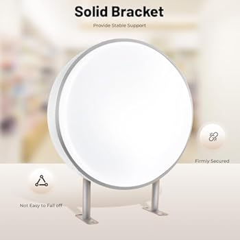 CAJA DE LUZ CIRCULAR DOBLE GRAFICA DIAMETRO 80 CMS PARA MURO
