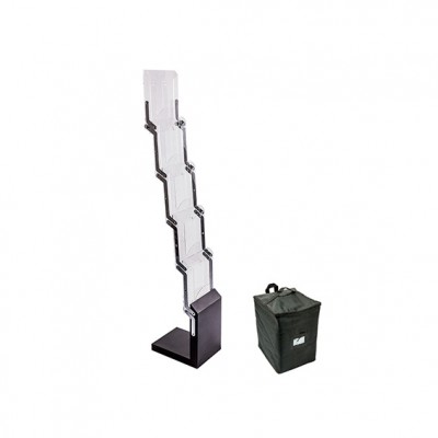 PORTA CATALOGO ARTE CON MALETA DE TELA (5 BANDEJAS)