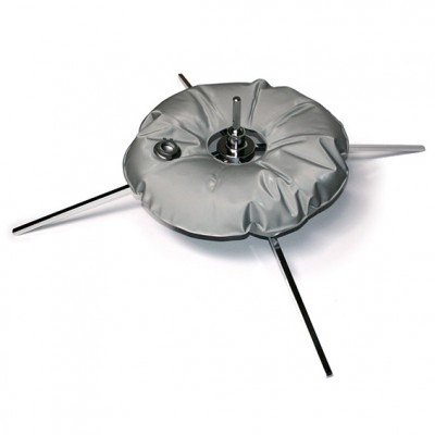 BASE PRO X CROMADA (95 CMS) BANDERA PUBLICITARIA (C6)