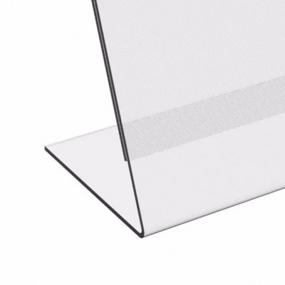 PORTA GRAFICA ACRILICO A6 (10.5*14.8 CMS) FORMATO L HORIZONTAL 1.7 MM (C200)