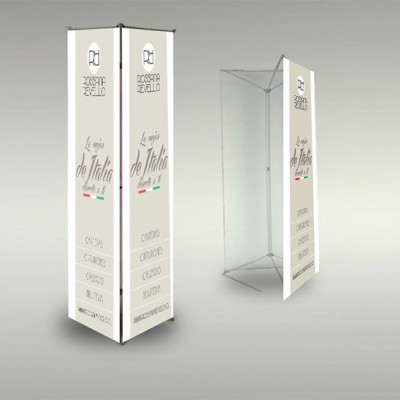 TOTEM PUBLICITARIO TRIPLE GRAFICA 90*215 CMS (C5)