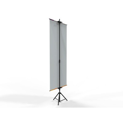 PORTA PENDON ATRIL TRIPODE PRO COLOR NEGRO MEDIDA AJUSTABLE 1.30 A 2.2 MTS (C20)