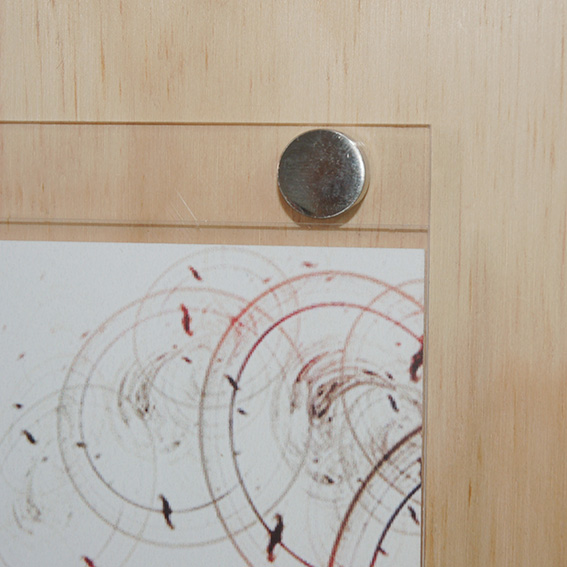 PORTA GRAFICA ACRILICO A3 (29.7*42 CMS) FORMATO MURO HORIZONTAL 2.5 MM + SET EMBELLECEDORES