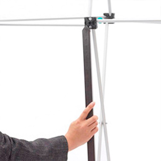 PANEL ARAÑA PAI CURVO DOBLE GRAFICA 4 CUERPOS (280*230 CMS) +CARRO BASICO+LAMINAS PAI+FOCOS HALOGENO